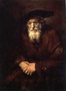 REMBRANDT Harmenszoon van Rijn An Old Woman in an Armchair oil painting picture wholesale